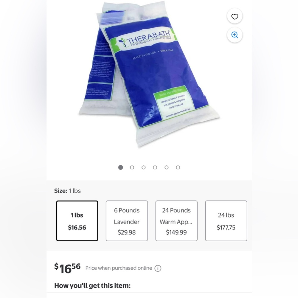Therabath paraffin wax
